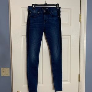 Express Mid Rise Jean with Black Detailing